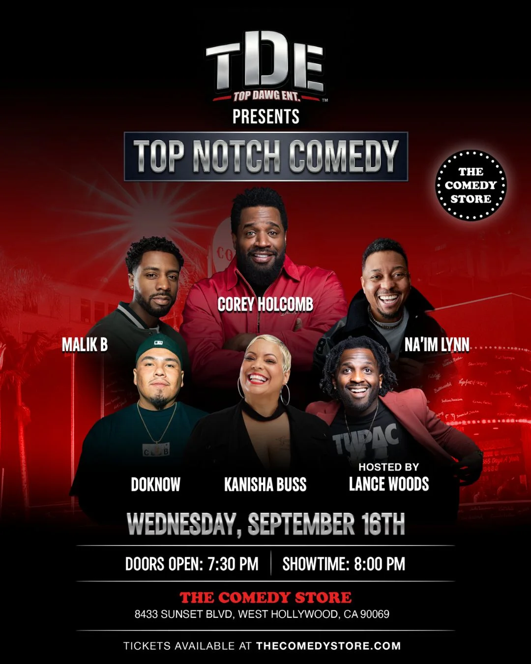 Poster for TDE Presents Top Notch Comedy