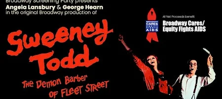Poster for Sweeney Todd, screening of the original Broadway production