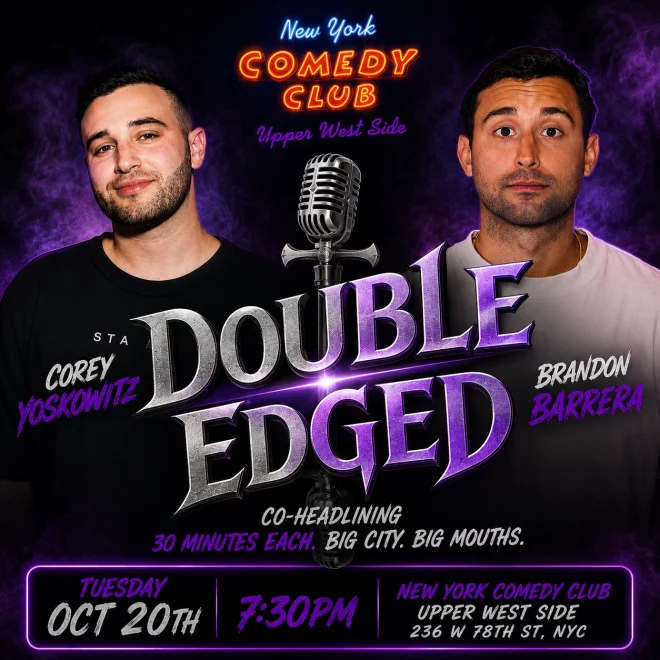 Poster for Double Edged Series: Brandon Barerra and Corey Yoskowitz