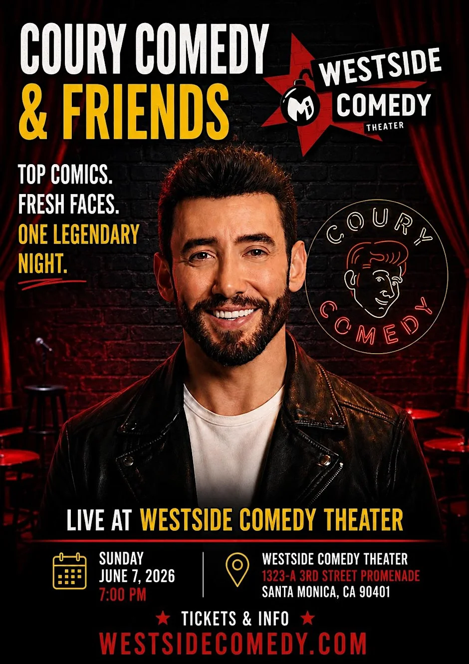 Poster for Coury Comedy and Friends