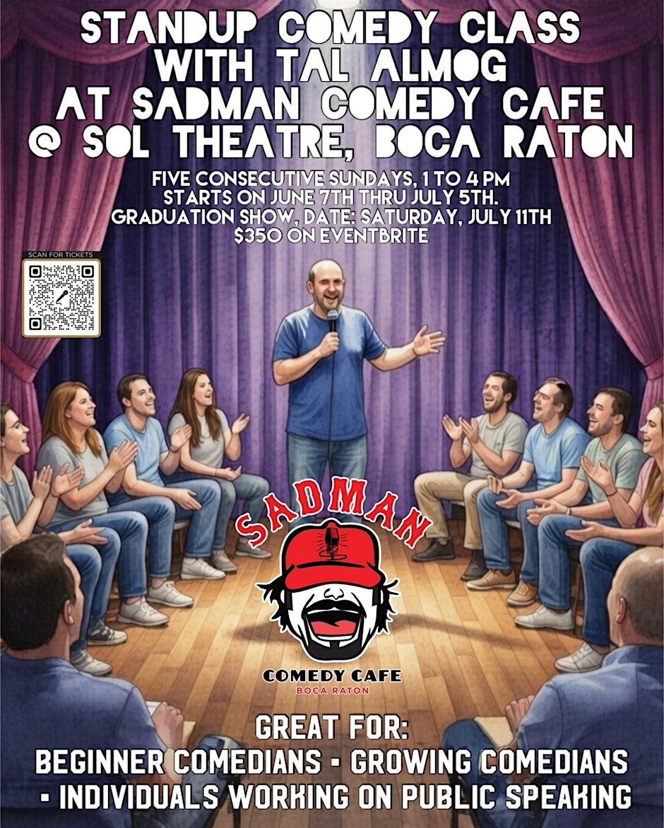 Poster for Comedy Workshop For New And Existing Comedians, Sundays