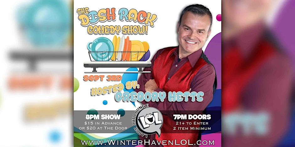 Poster for The Dish Rack Comedy Show!