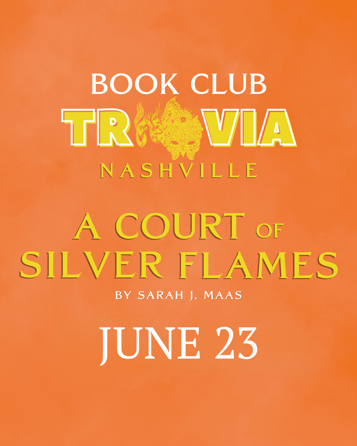 Poster for Book Club Trivia: A Court of Silver Flames