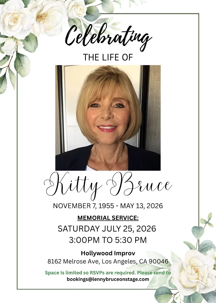 Poster for Celebration of Life: Kitty Bruce