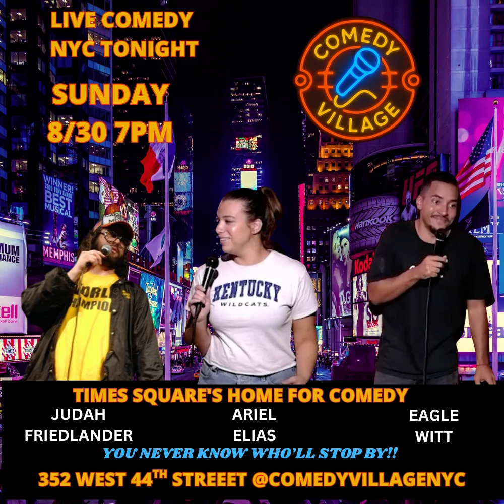 Poster for NYC Stand-Up | Sun, August 30th @7 PM