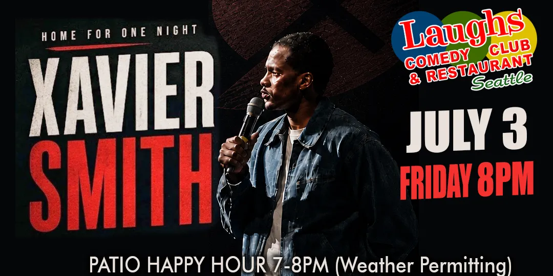 Poster for Comedy show: Comedian Xavier Smith and Friends at Laughs Comedy