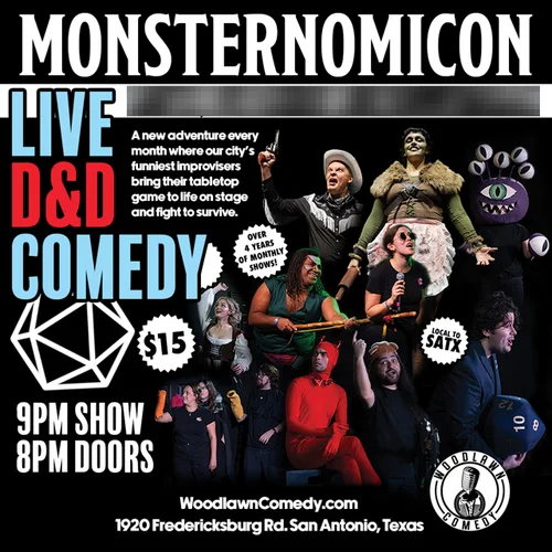 Poster for Monsternomicon: A Live D&D Comedy Spectacular 5 Year Anniversary Event