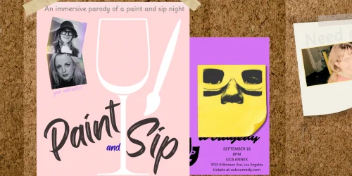 Poster for Paint and Sip