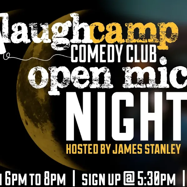 Poster for Open Mic Sundays Hosted by James Stanley