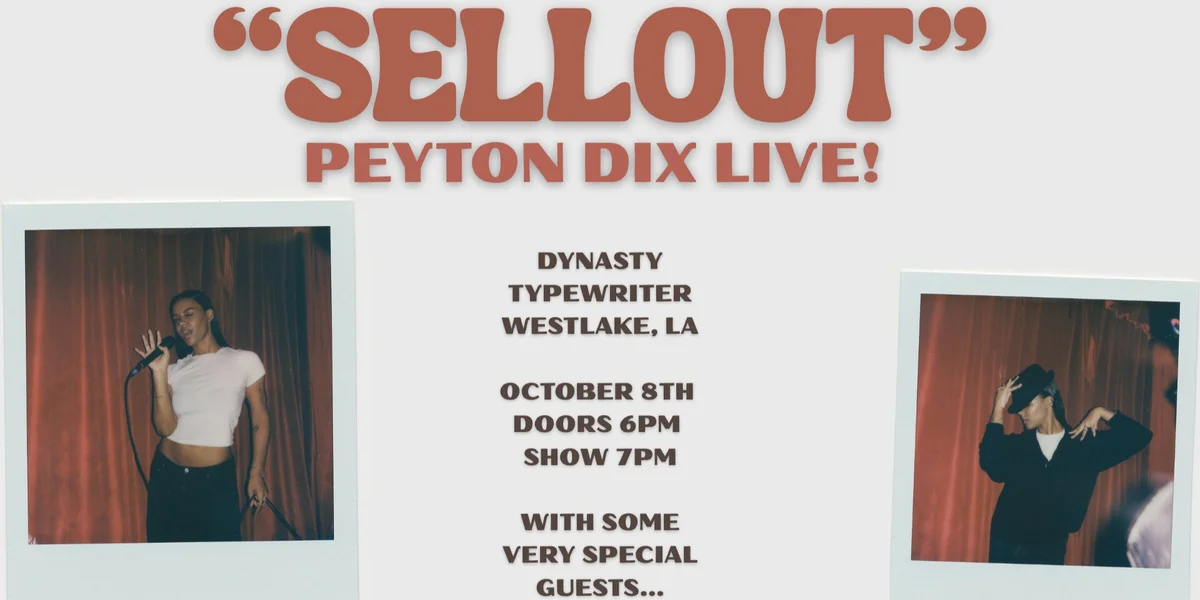Poster for SELLOUT (Peyton Dix + Friends)