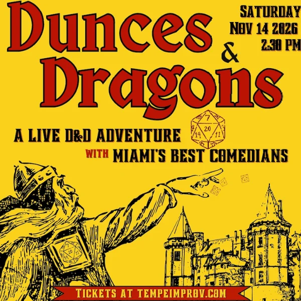 Poster for Dunces & Dragons LIVE!