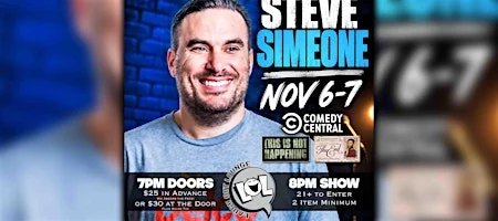Poster for Steve Simeone from Comedy Central!