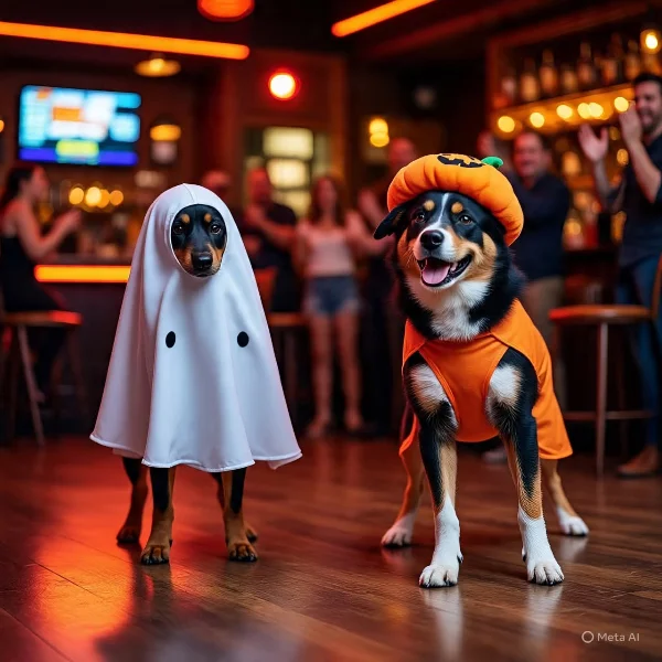 Poster for The Deaf Puppy Patio of Horror Party