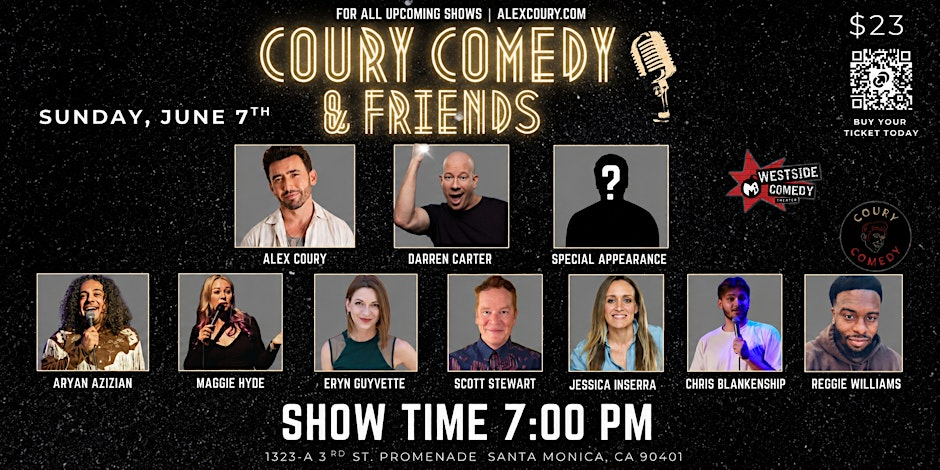 Poster for Coury Comedy and Friends