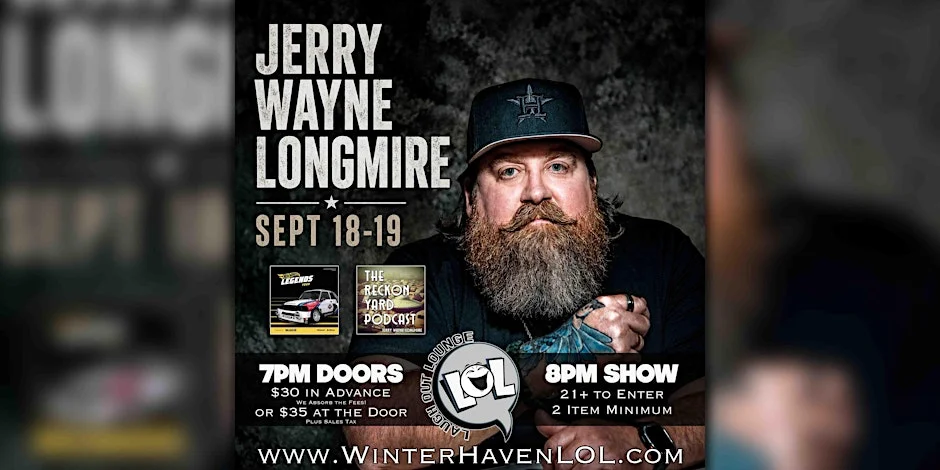 Poster for Jerry Wayne Longmire from The Reckon Yard Podcast!