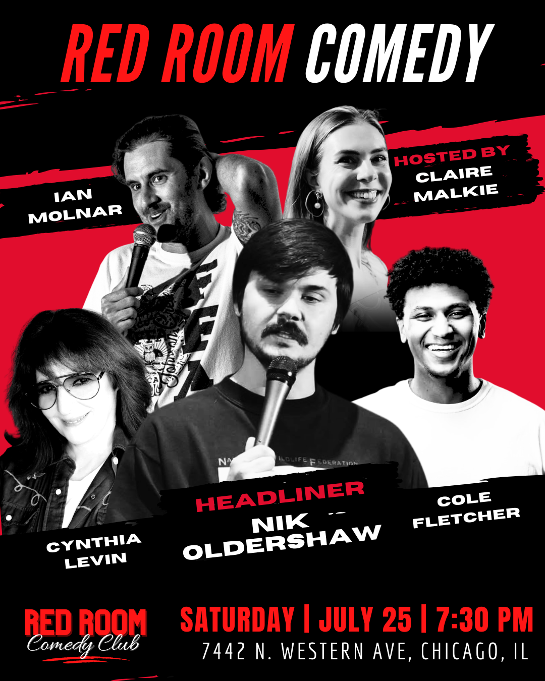 Poster for RED ROOM COMEDY