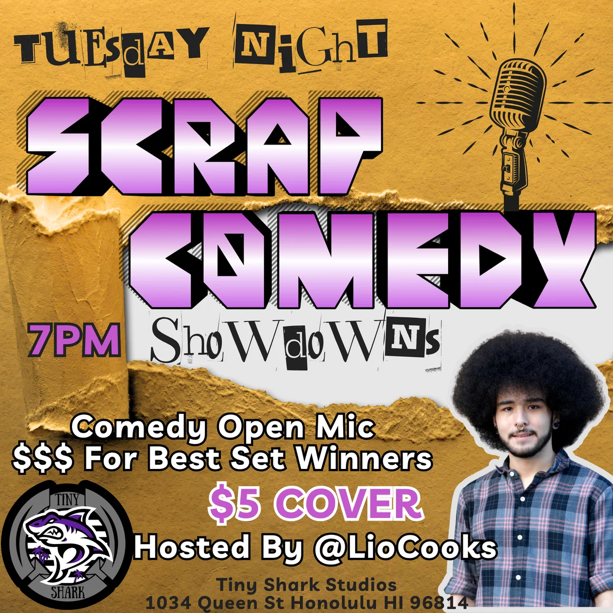 Poster for Scrap Comedy - Open Mic - SEPT 8th