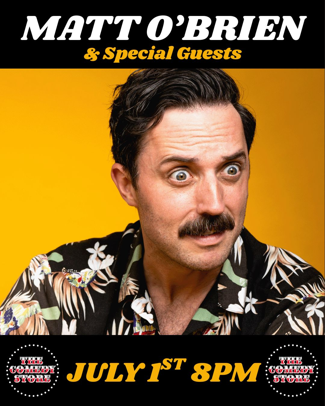 Poster for Matt O’Brien & Special Guests: Hosted by Julia Hladkowicz