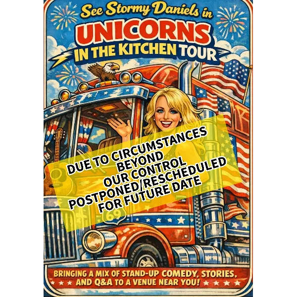 Poster for STORMY DANIELS UNICORNS IN THE KITCHEN TOUR 2026