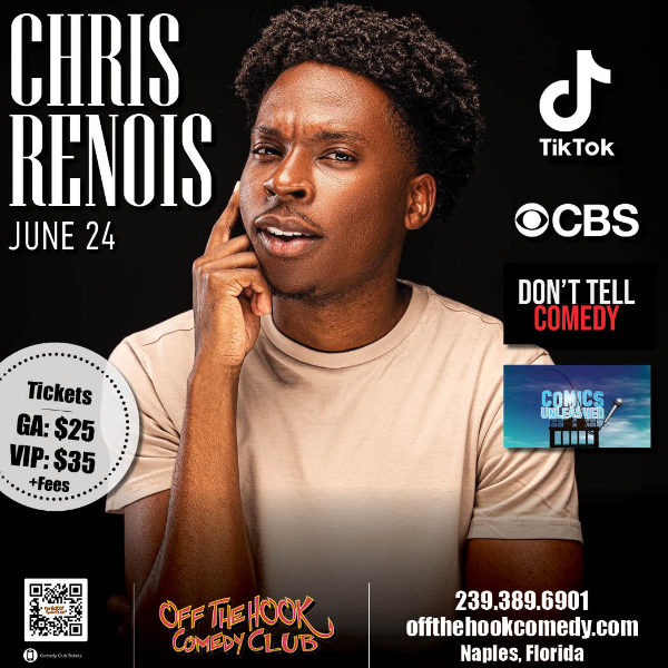 Poster for Comedian Chris Renois Live in Naples, Florida!