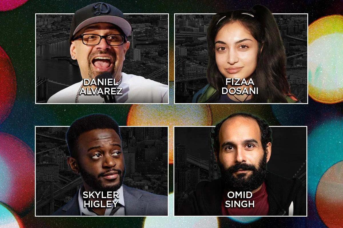 Poster for Tonight at the Lab ft. Fizaa Dosani, Brent Weinbach, Skyler Higley, Omid Singh, Daniel Alvarez, Steven Marcus Releford, Ainsley Bailey, Julian Fernandez and more TBA