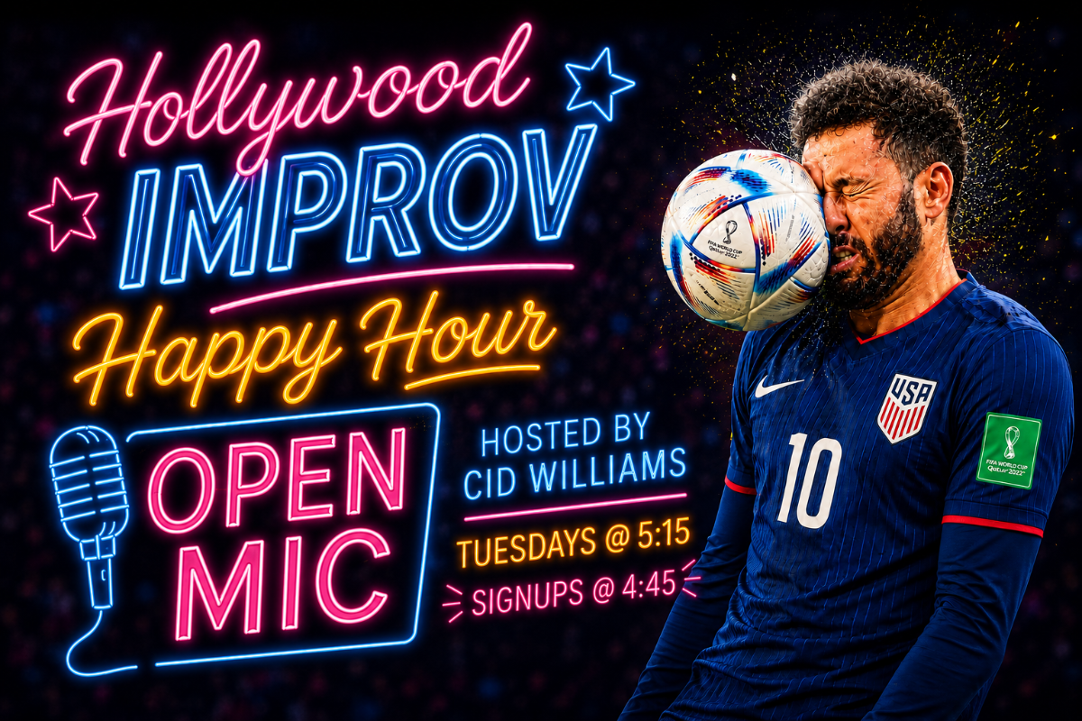 Poster for Happy Hour Open Mic