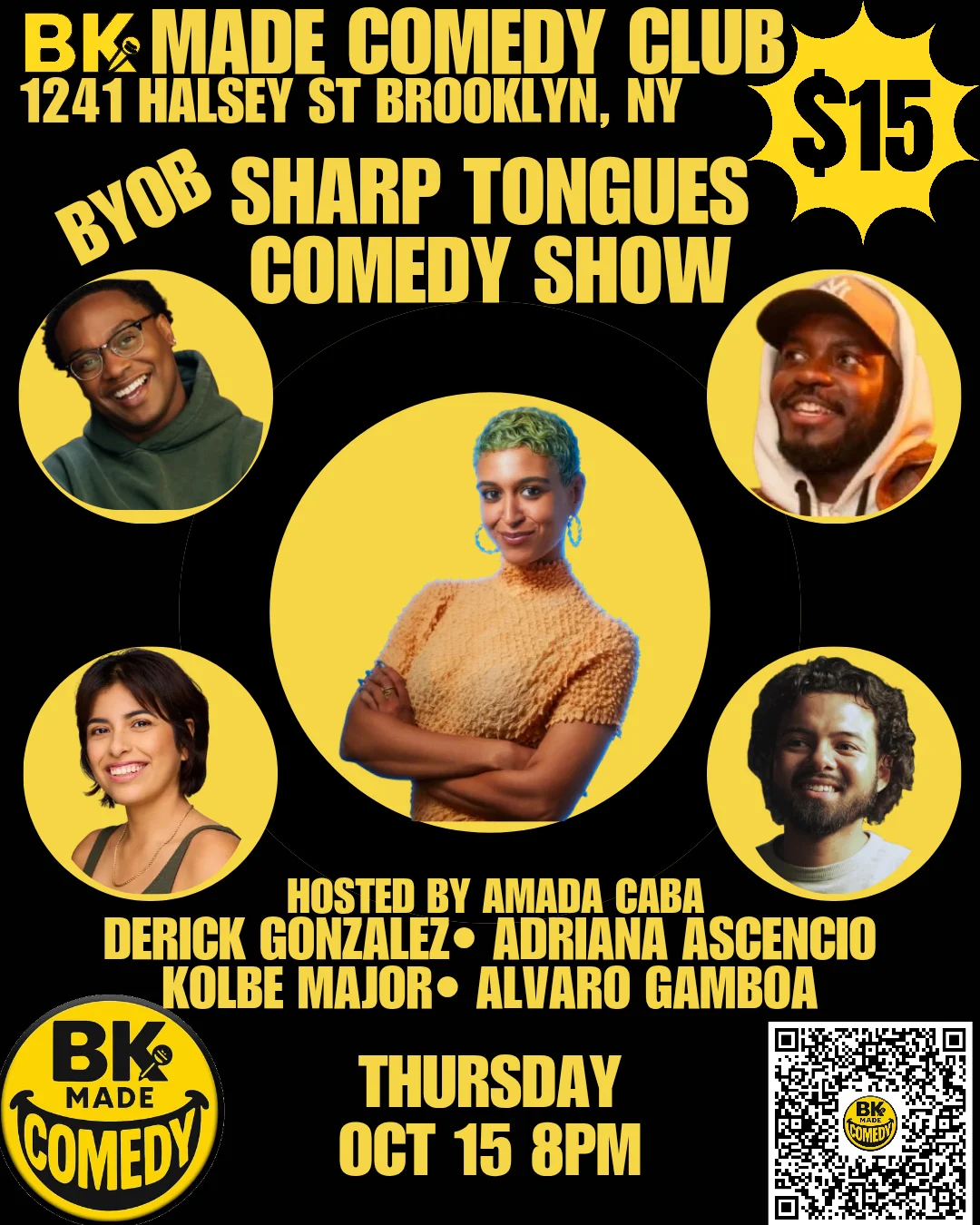 Poster for BK Made Presents: Sharp Tongue Comedy (8PM)