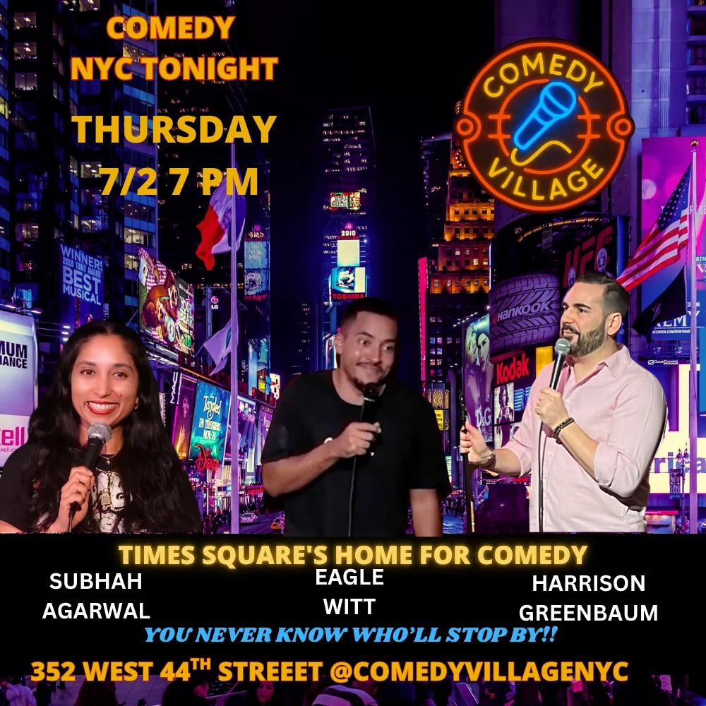 Poster for NYC Stand-Up | Thur, July 2nd @7 PM