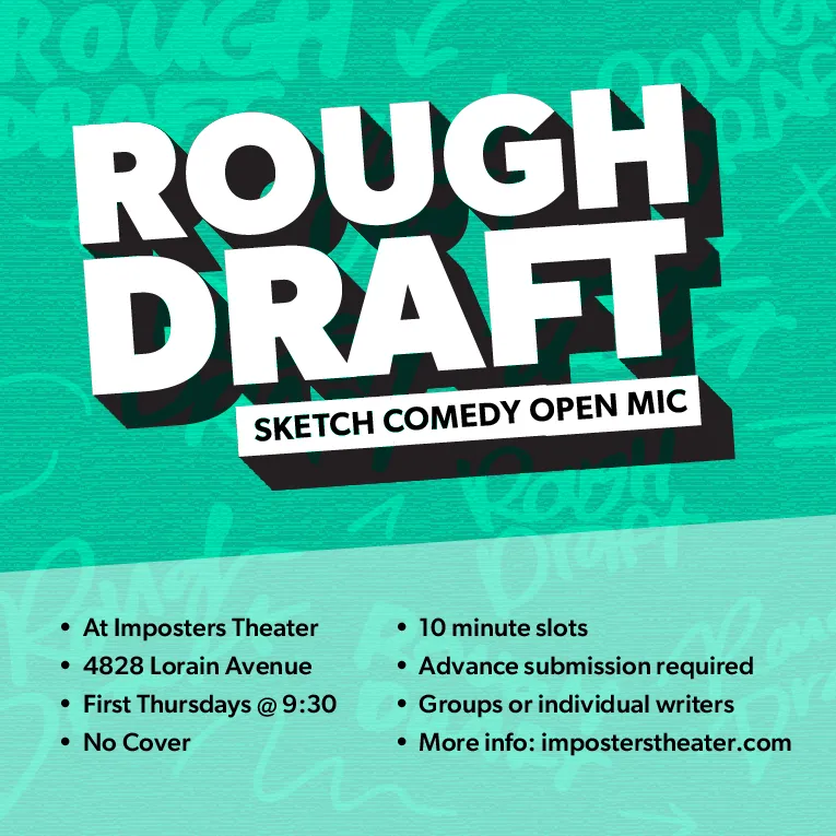 Poster for Rough Draft: Sketch Open Mic