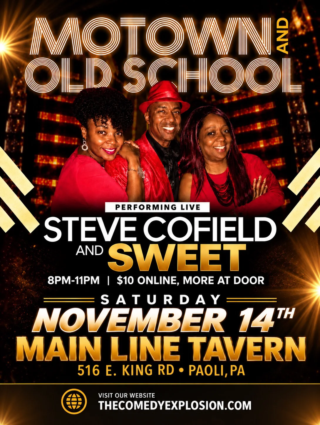 Poster for Steve Cofield and Sweet at Main Line Tavern