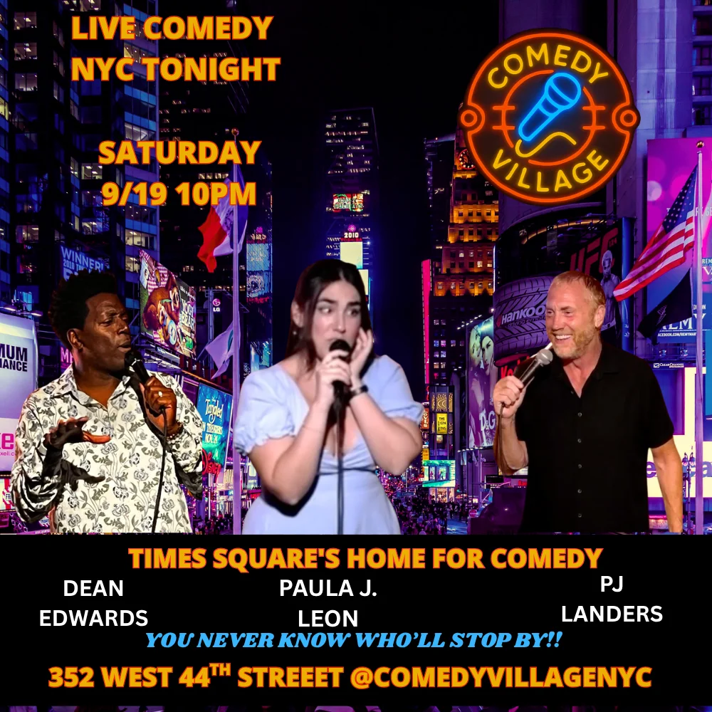 Poster for Times Square Comedy | Sat, September 19th @10 PM