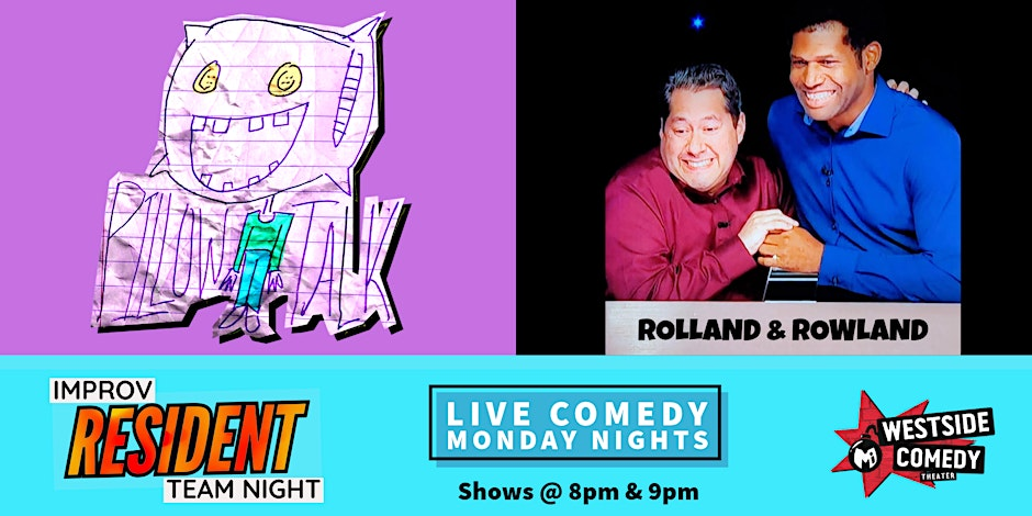 Poster for Improv Resident Teams! Pillowtalk & Rolland & Rowland