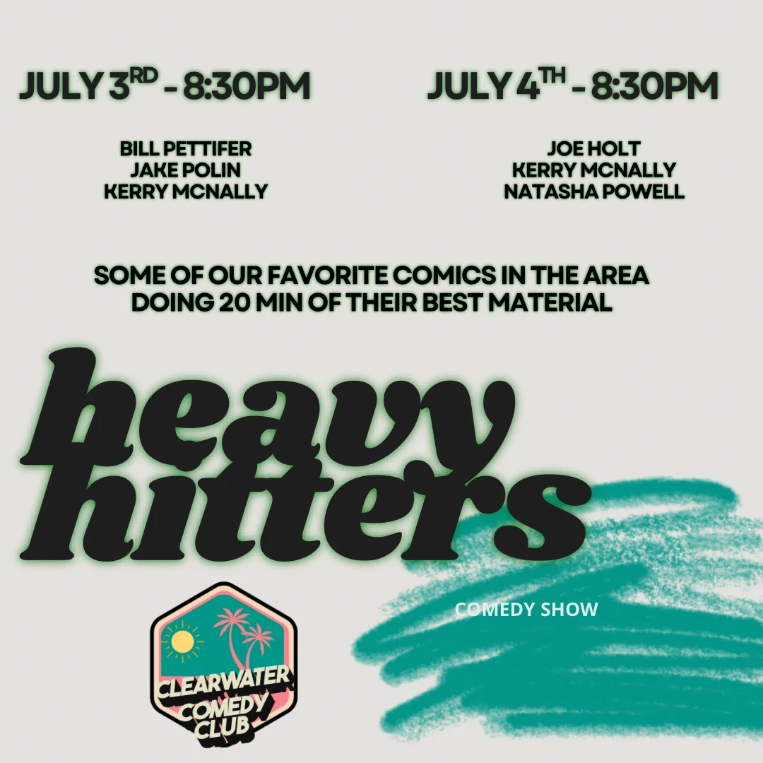 Poster for Heavy Hitters Comedy Show