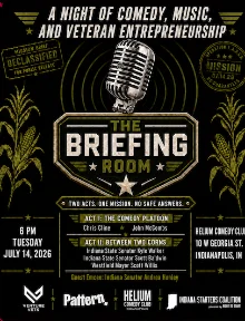 Poster for VentureVets Presents: Veteran Comedy Night "The Briefing Room"