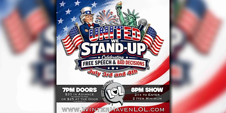Poster for United We Stand-Up: Celebrating Free Speech and Bad Decisions!