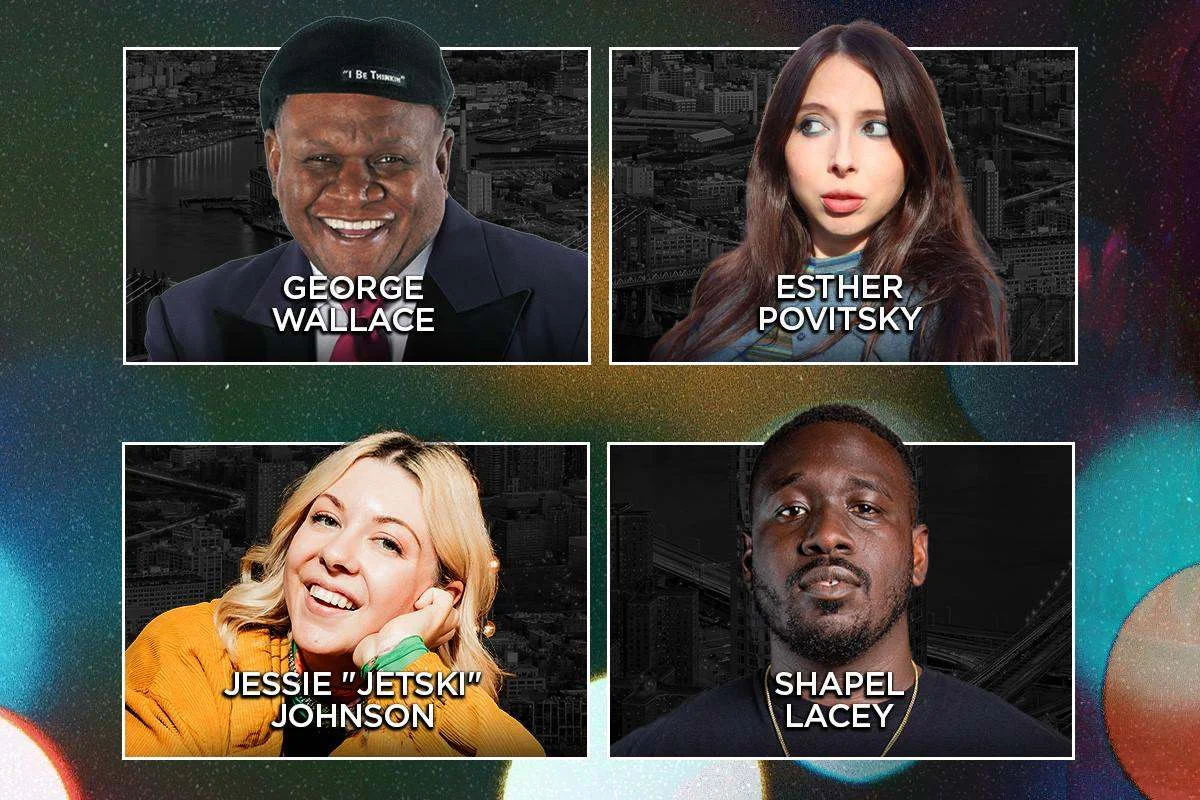 Poster for Tonight at the Improv ft. George Wallace, Jessie "Jetski" Johnson, Shapel Lacey, Esther Povitsky, Audrey Stewart, and More TBA