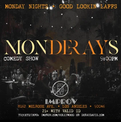 Poster for Monderays with Deray Davis