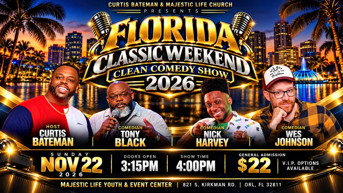 Poster for Florida Classic Weekend Clean Comedy Show 2026