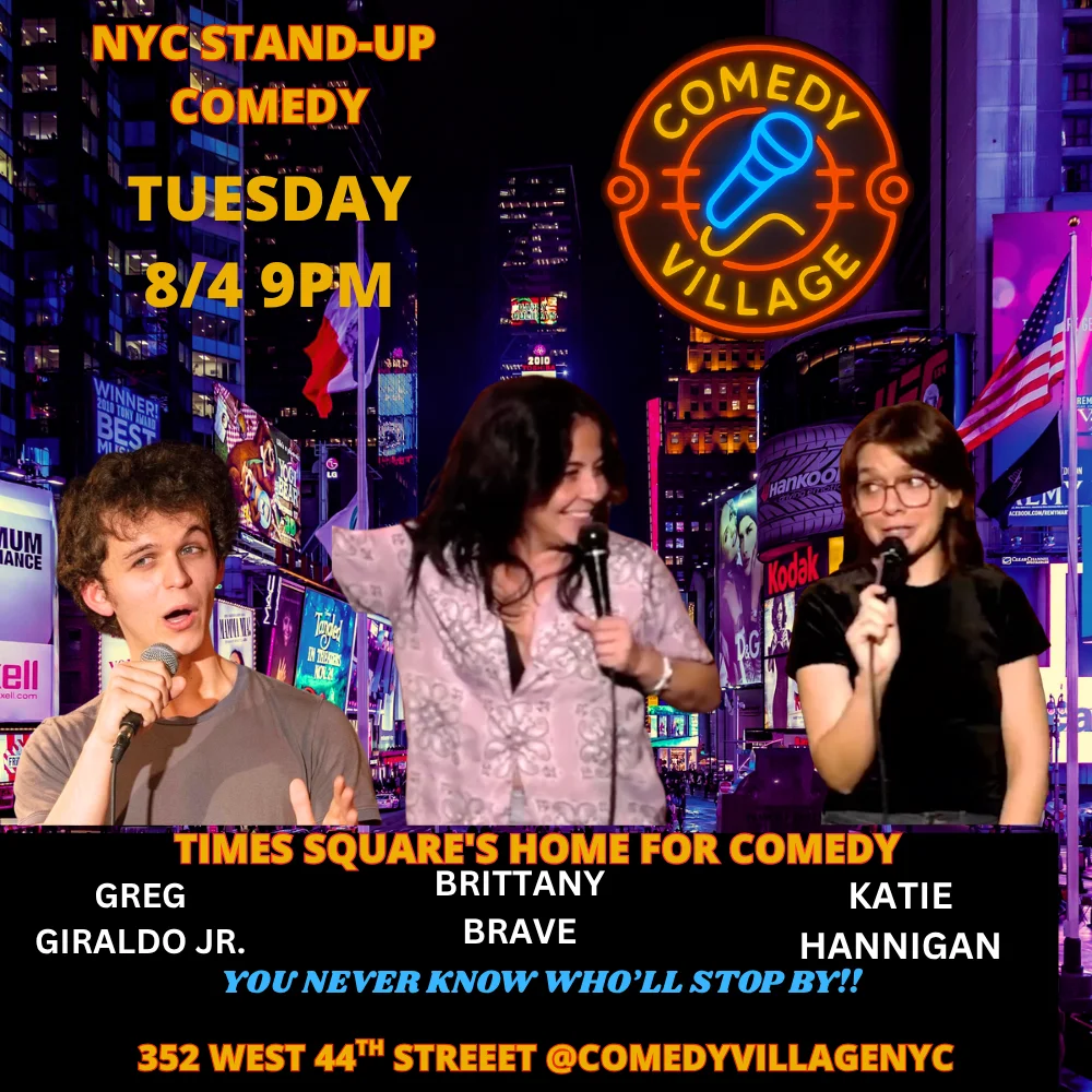 Poster for NYC Stand-Up | Tue, August 4th @9 PM
