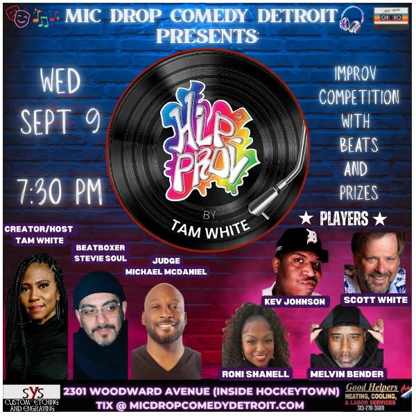 Poster for HIP-PROV: IMPROV, MUSIC & MAYHEM!