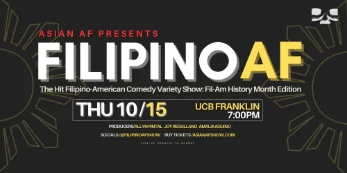 Poster for Filipino AF: FilAm History Month Edition!
