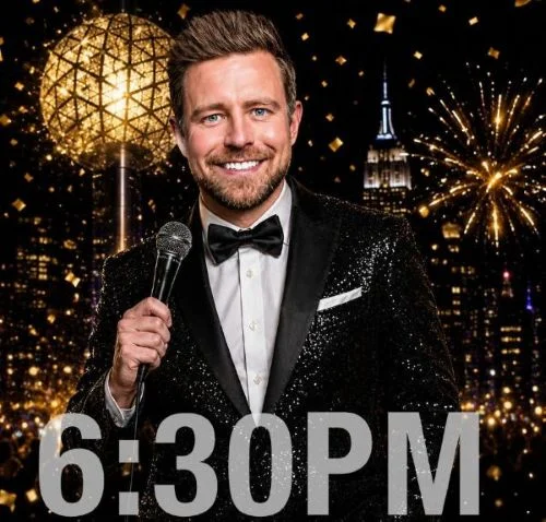 Poster for 6:30pm New Years Eve with Adam Yenser