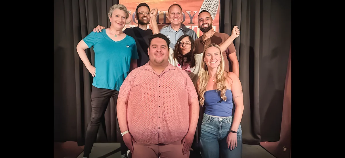 Poster for Comedy Heights opened September with a strong weekend at Lestat’s on Adams Ave.