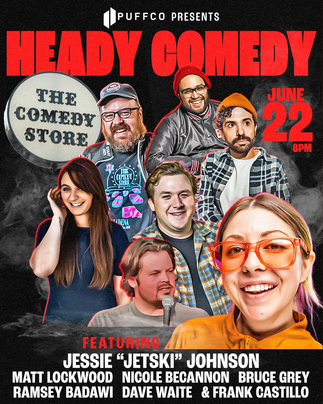Poster for Puffco Presents: Heady Comedy Hosted by Frank Castillo