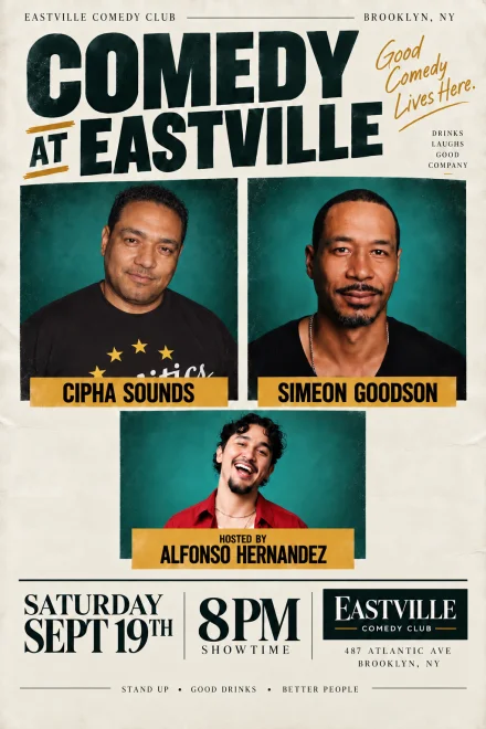 Poster for Saturday Prime Time Starring Simeon Goodson & Cipha Sounds
