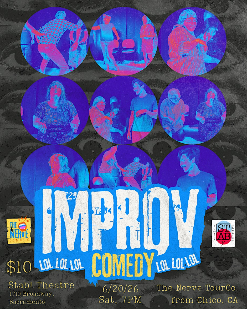 Poster for The Nerve - Improv Comedy From Chico's The Nerve Comedy Tour Co.