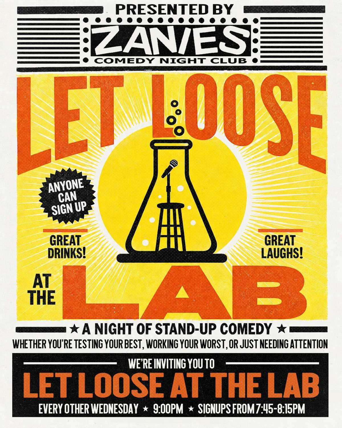 Poster for Let Loose at The Lab