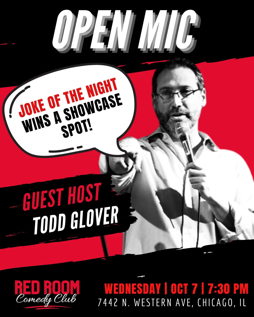 Poster for RED ROOM OPEN MIC