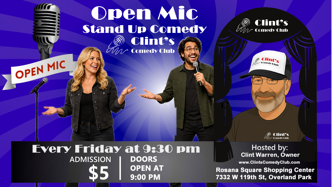 Poster for Open Mic Friday - June 12th