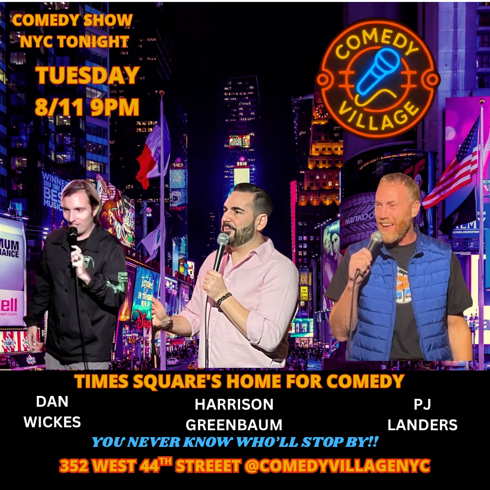 Poster for NYC Stand-Up | Tue, August 11th @9 PM